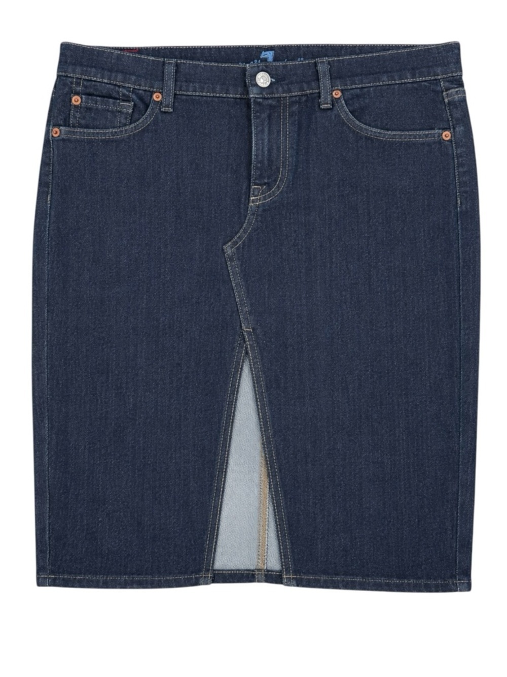 Seven For All Mankind Roxy Y2K Dark Wash Denim Skirt Size 31